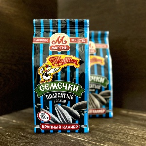 Семечки полосатые с солью 150 г