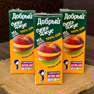 Сок яблоко/персик Добрый 0,2 л