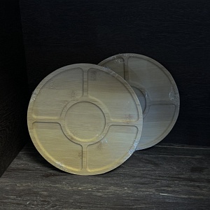 Менажница бамбуковая круглая